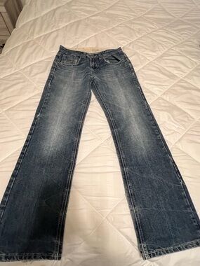 Marc Ecko Men's Straight Jeans in Dark Blue